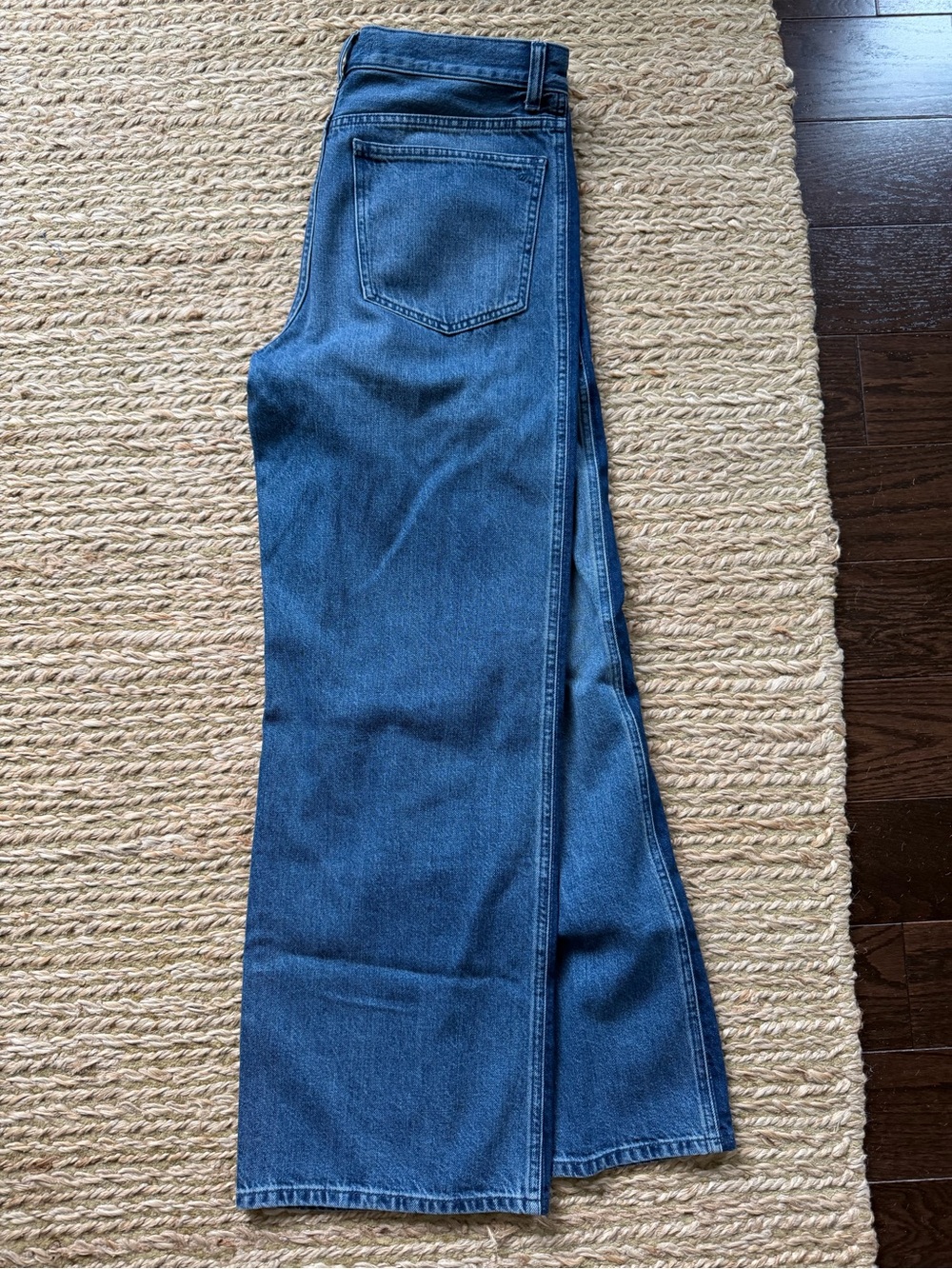Madewell low slung baggy Jeans in Dark Blue Denim